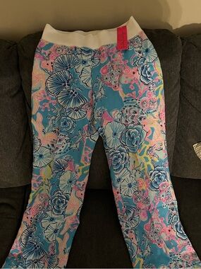 NWT Lilly Pulitzer Linen Print Pants